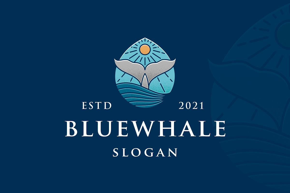 Blue Whale Colorful Logo Template, a Branding & Logo Template by vectorwithin (Photo 2 of 3)