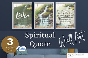 Spiritual Positive Quote Print Wall