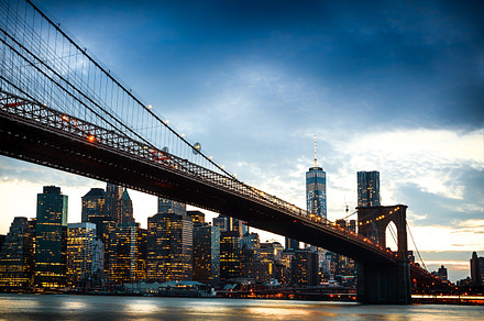 View of manhattan at sunset stock photo containing new york and new york city, an Architecture Photo by Antonio Gravante Market