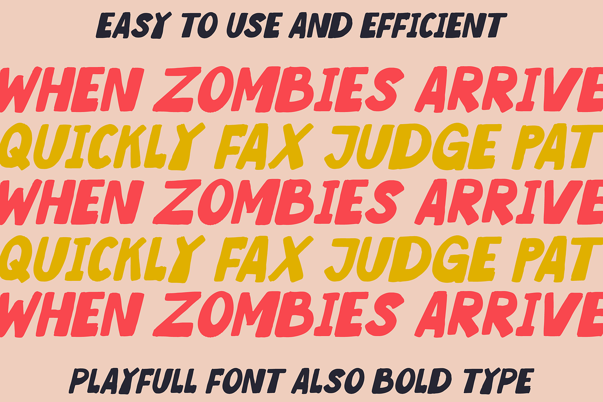 Hallo Boss | Playful Display Font, a Handwritten Font by Denustudios (Photo 2 of 15)