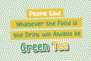 Green Tea | Refreshing and Awesome, a Sans Serif Font by Tigadestd Type (Thumbnail 3 of 7)
