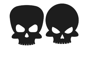 Skull Silhouette Set 1 Procreate