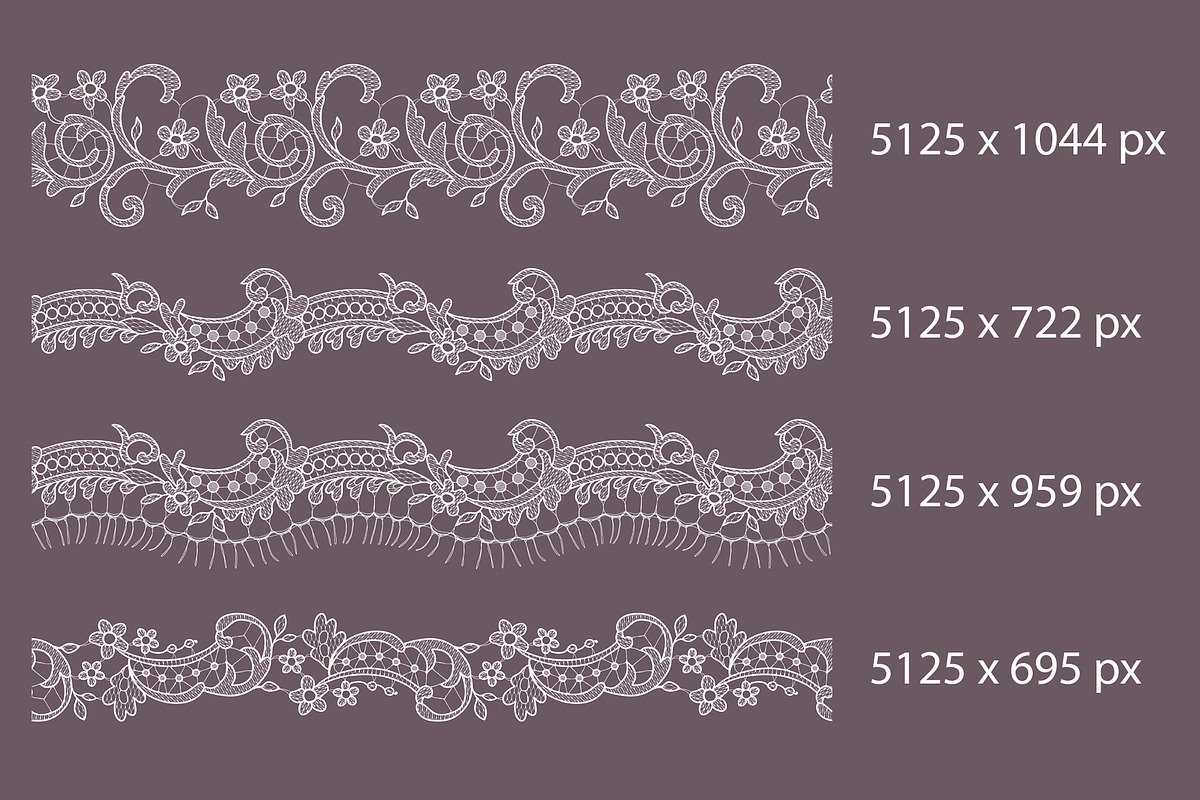 Lace patterns, ribbons, cliparts., a Pattern Graphic by Ajuga (Photo 8 of 10)