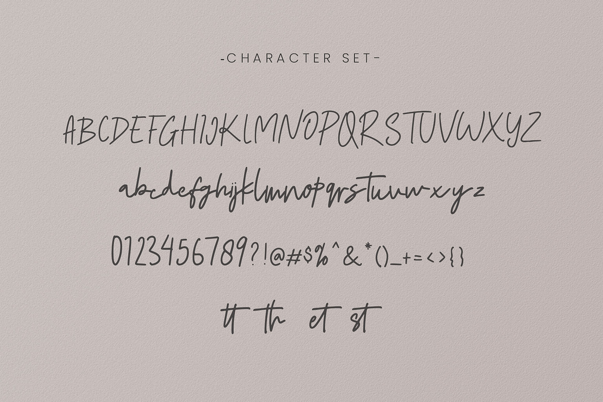 Aesthetic Signature - Script Font, a Script Font by Kincrev Studio (Photo 6 of 7)