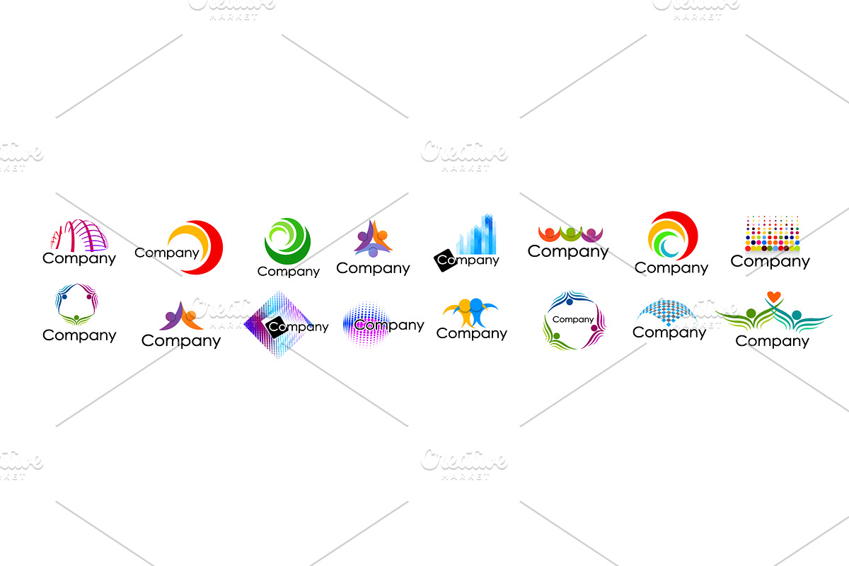 Set of abstract different logos, an Object Illustration by Nenahliadava Design