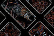 UNDERWATER / SPACE PATTERNS, a Pattern Graphic by ANAKOTO (Thumbnail 17 of 17)