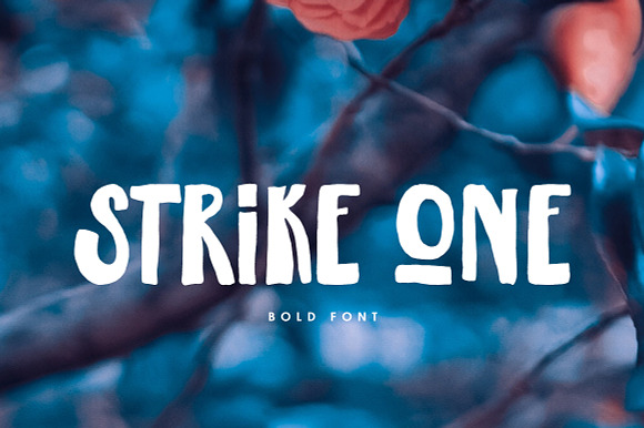Strike One Font preview 5