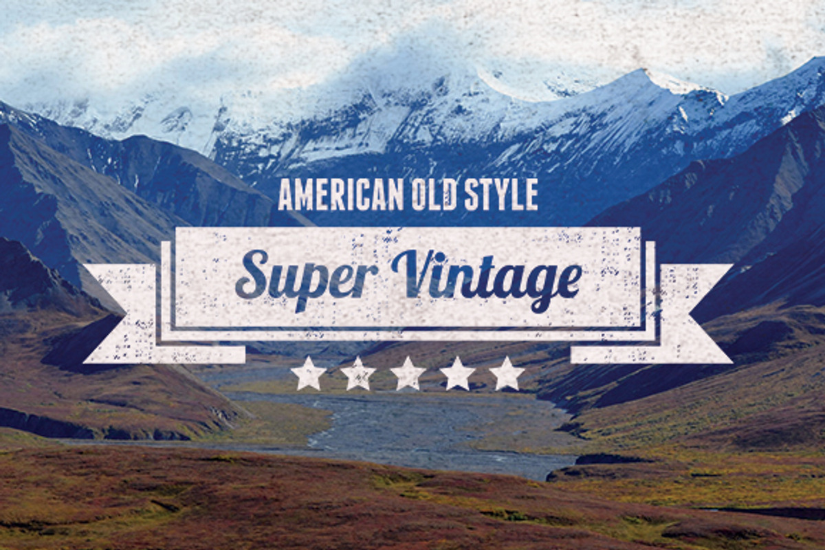 4 Badges Vintage Style preview 2