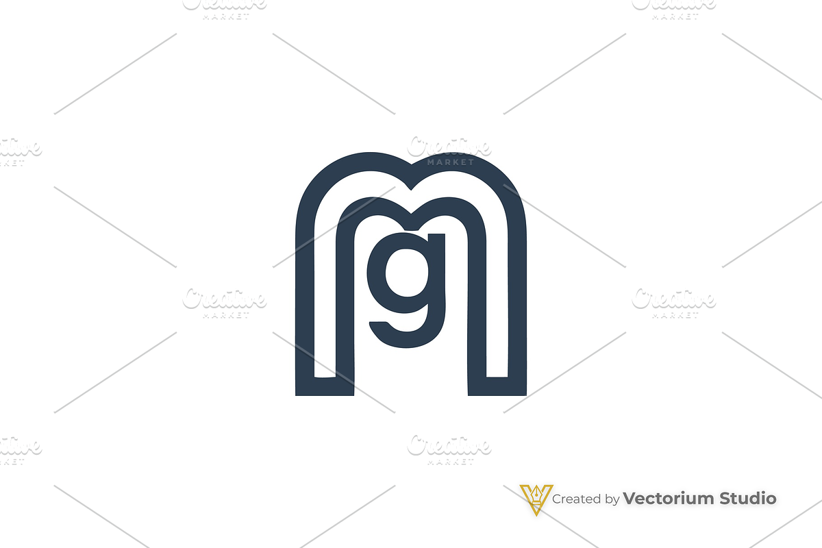 Modern MG Geometric Logo, a Branding & Logo Template by Vectorium Studio (Photo 5 of 8)
