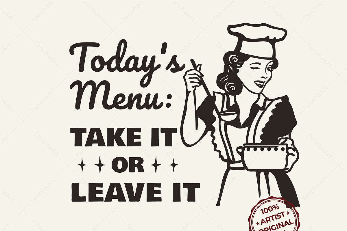 Retro Housewife Chef Vintage Kitchen, a Graphic by TanchaArt (Photo 1 of 9)