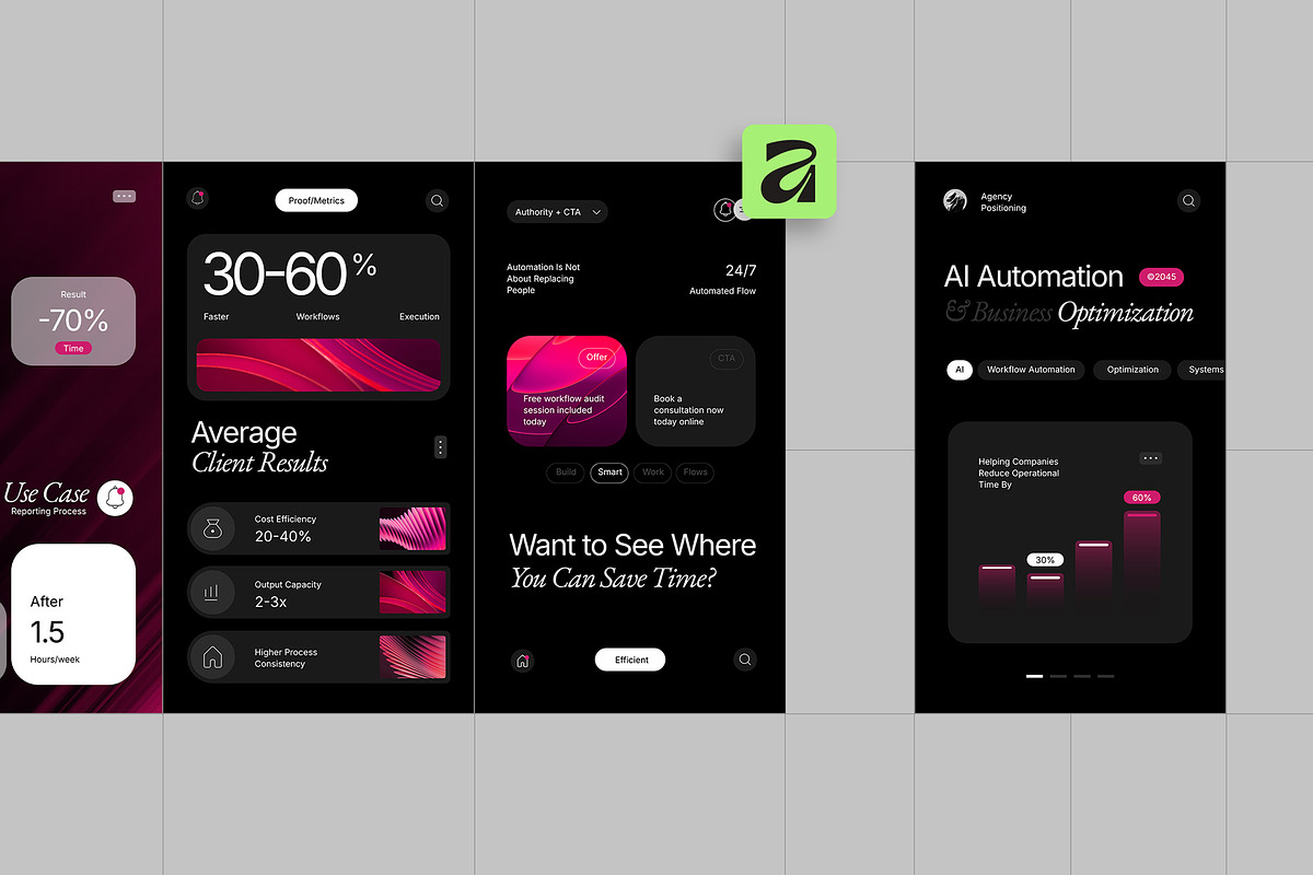 AI Services / Agency Instagram Pack, a Social Media Template by fakhroo (Photo 6 of 7)