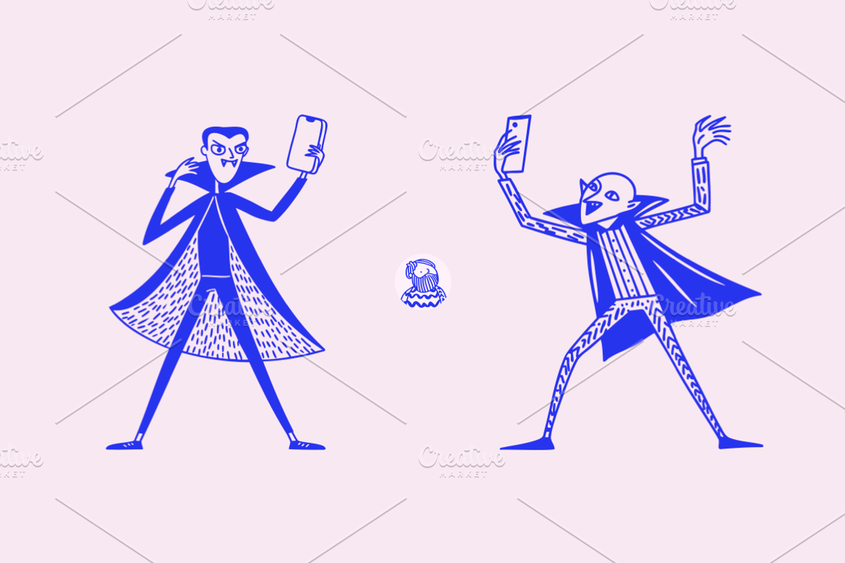 Playful Halloween Characters, a Seasonal Illustration by Danil Polshin (Photo 2 of 10)