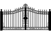 Ornamental Metal Fence Design Vector, an Object Graphic by Designer_Momina (Thumbnail 13 of 13)