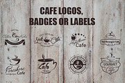 Cafe Logos, Badges or Labels, a Branding & Logo Template by Creative Stall (Thumbnail 2 of 3)