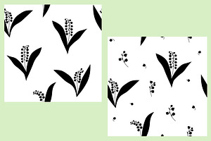 Iilies Of The Valley Flowers Vector