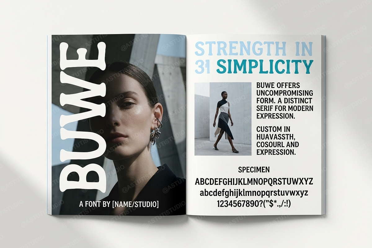 Buwe - Elegant Display Serif, a Sans Serif Font by Astuti Studio (Photo 18 of 26)
