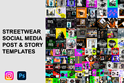 Streetwear Social Media Template Set, a Social Media Template by Infinity Mockups (Thumbnail 1 of 6)