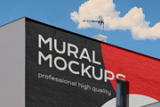 Street mural mockup bundle outdoor, an Advertising Mockup by FoundImages (Thumbnail 33 of 42)