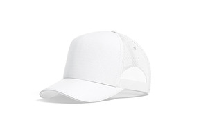 White Sport Baseball Cap 3D Model