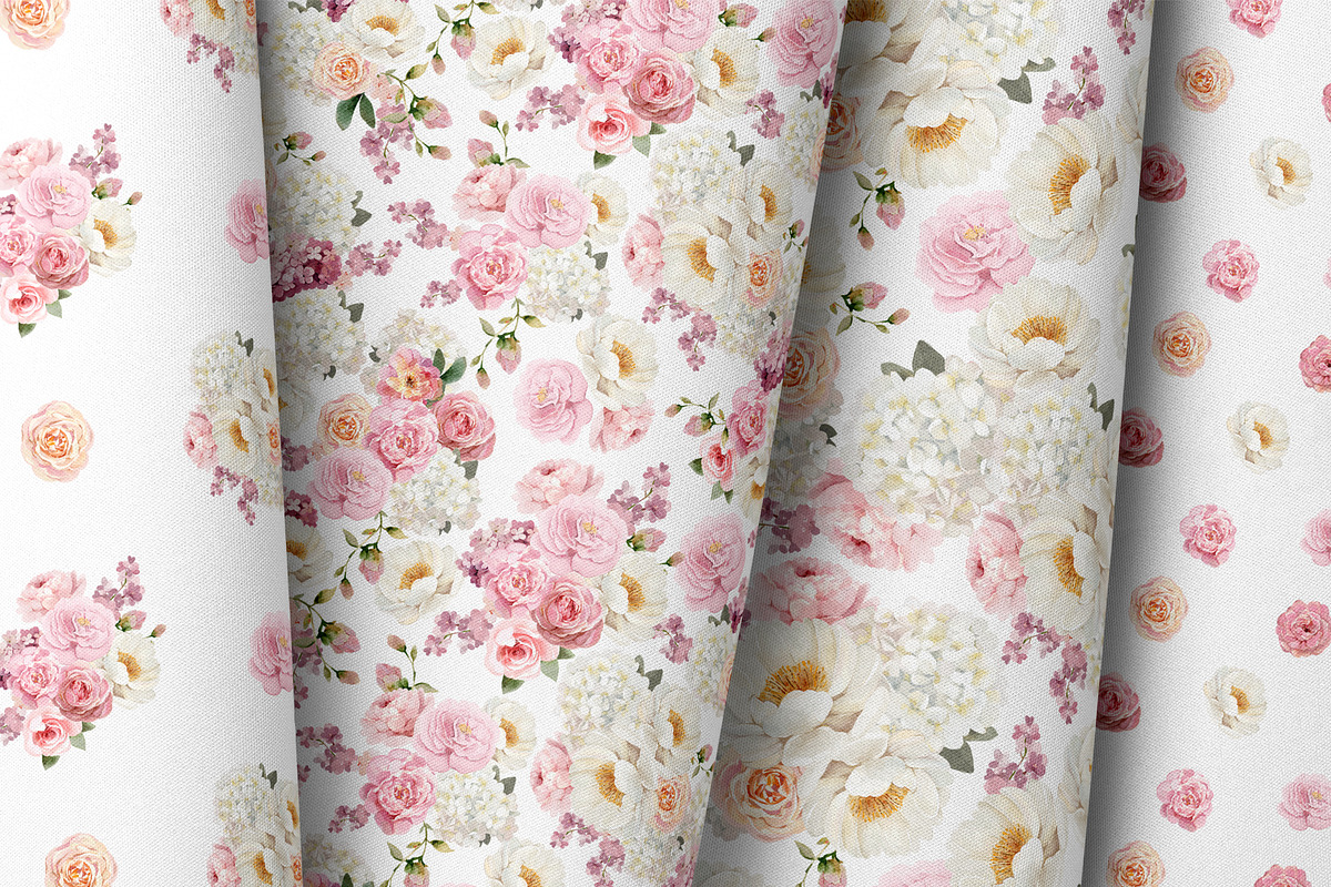 Rose Pink Watercolor Floral, a Decorative Illustration by Lana Elanor (Photo 10 of 14)