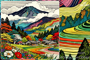 Vibrant Mountain