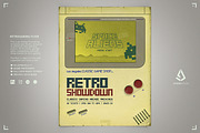 Retro Gaming 80s Handheld Flyer, a Flyer Template by Storm Pixels (Thumbnail 1 of 3)