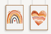 Watercolor Beige Rainbow Clipart, an Illustration by Libby Wishes (Thumbnail 3 of 7)