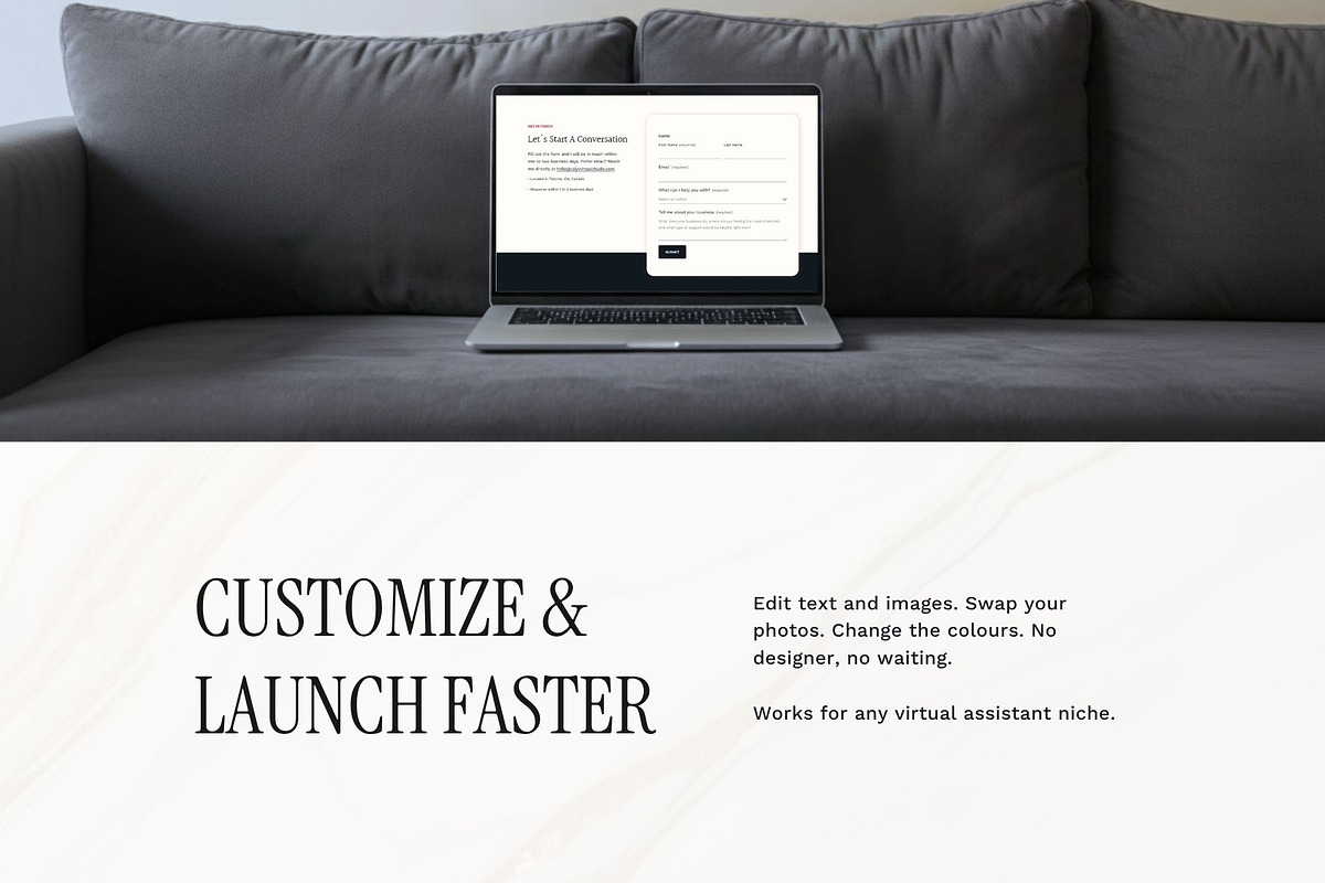 Virtual Assistant Website Template, a Squarespace Template by Pretty Boss Designs (Photo 6 of 7)