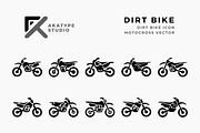 Dirt Bike Icon Vector, an Icon by Akatype Studio (Thumbnail 1 of 3)