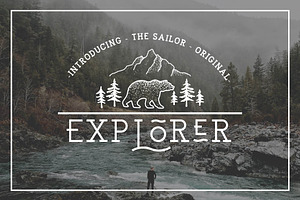 EXPLORER - Sailor Original Typeface, a Slab Serif Font by Kaligra.co