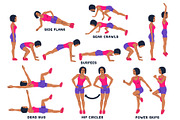Sport exercises collection, a Healthcare Illustration by tamara.comotomka (Thumbnail 2 of 8)