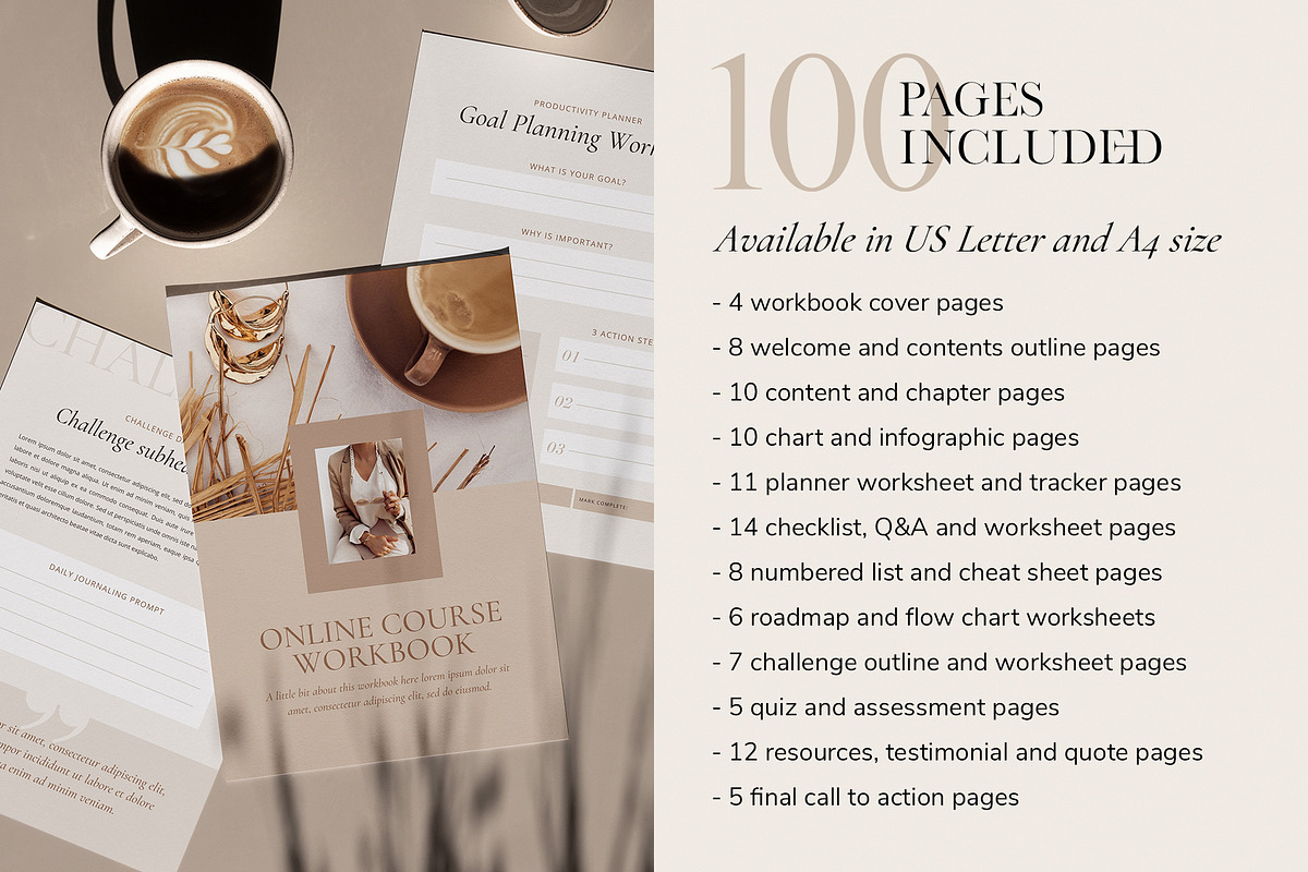 4 in 1 Course Creator Bundle CANVA, a Presentation Template by Studio Loire (Photo 5 of 73)