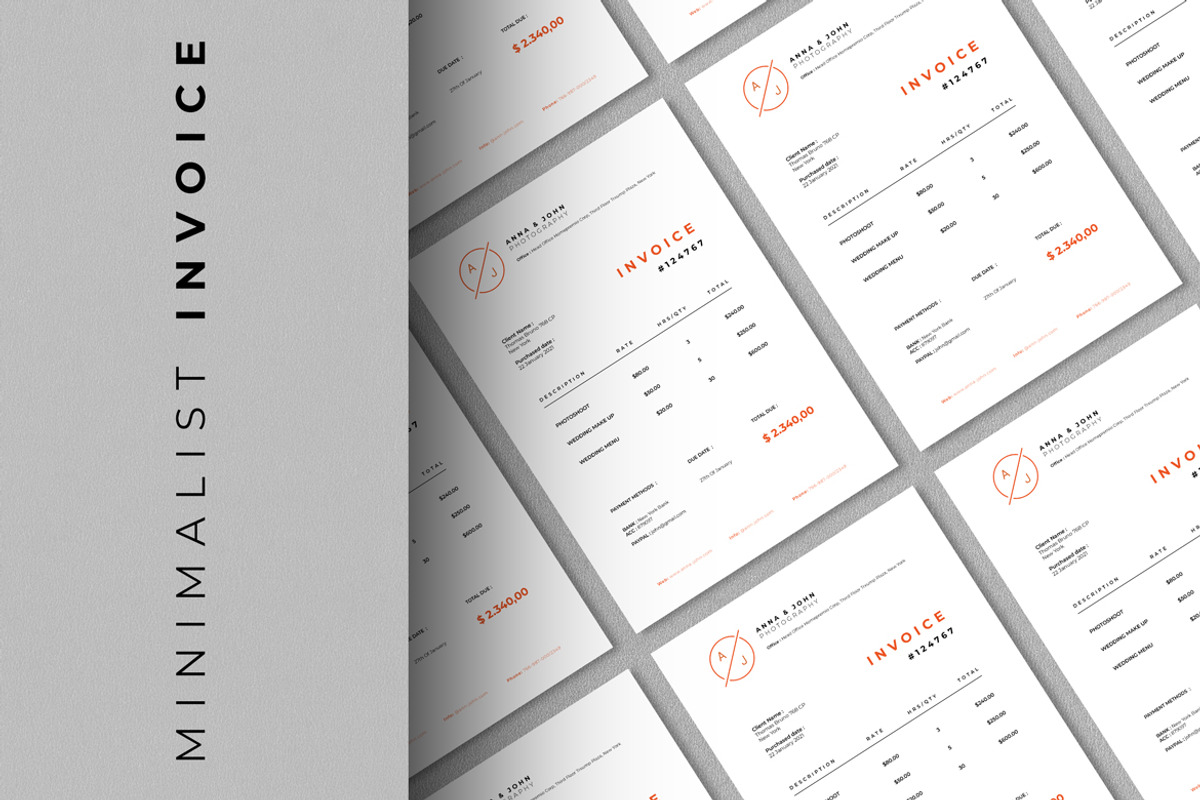 Minimalist Invoice, a Templates & Theme by Ahsanjaya (Photo 2 of 3)