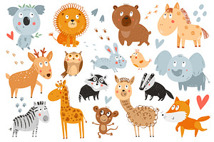 Baby Animals Vector Clipart