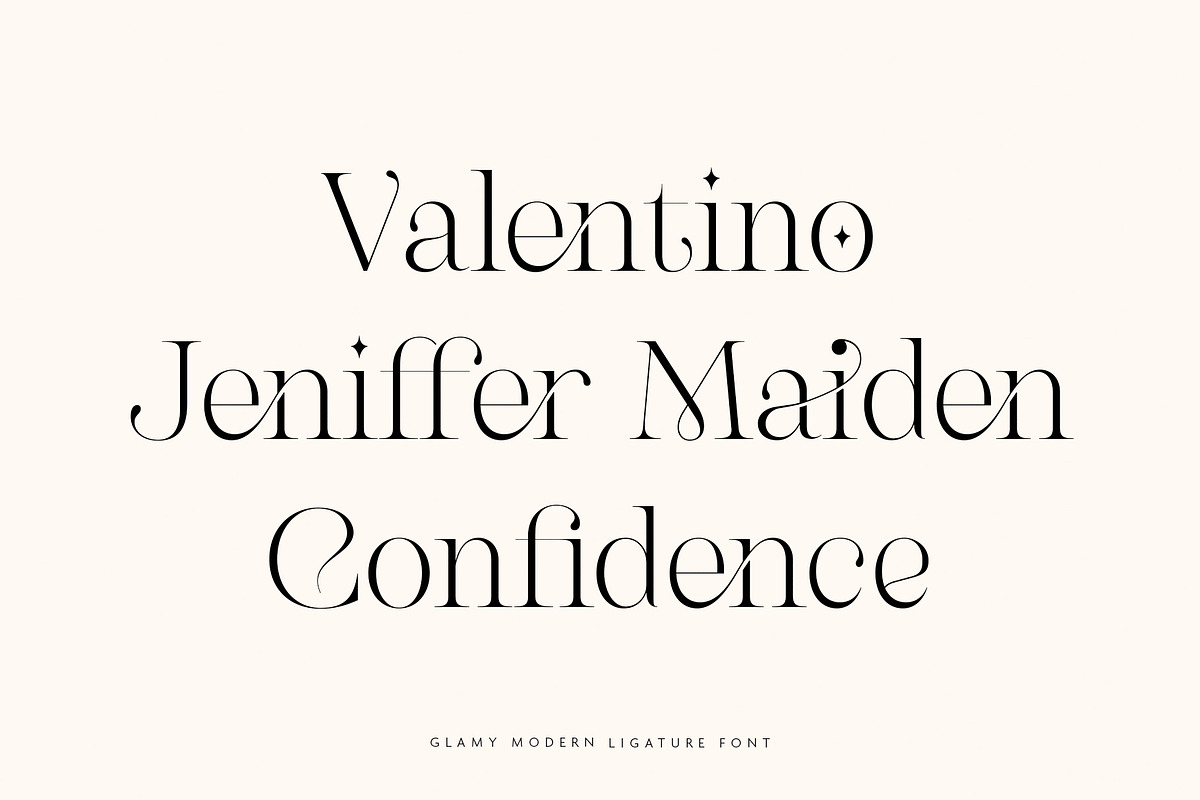 GLAMY - Ligature Rich Serif, a Serif Font by Ivan Rosenberg (Photo 5 of 13)