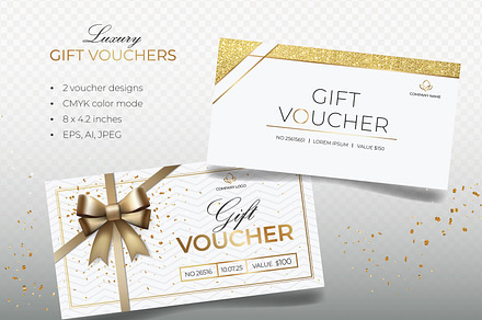 Gift Voucher Templates Luxury Design, a Templates & Theme by Hanna's ArtLab