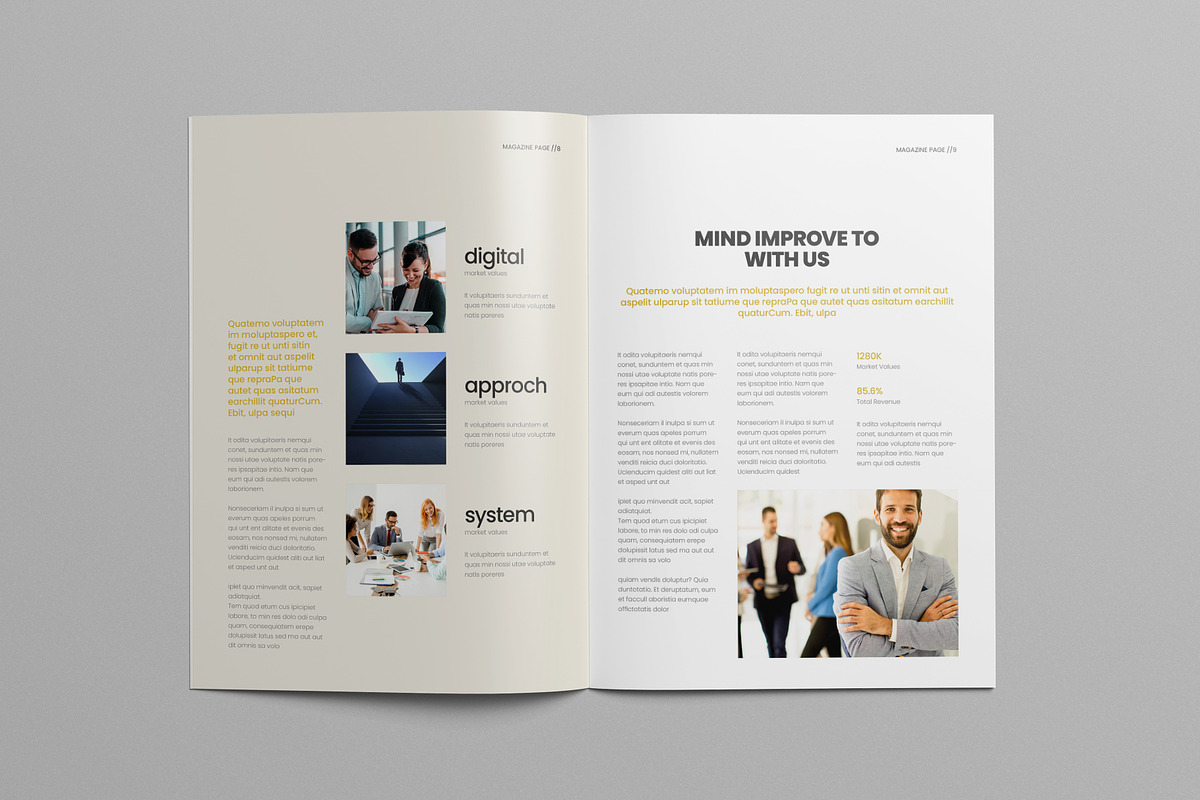 Magazine Layout, a Magazine Template by Pixelpick
