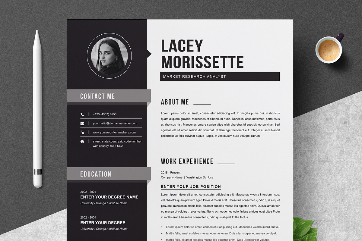 Professional Resume Template, a Resume Template by ResumeInventor (Photo 1 of 6)