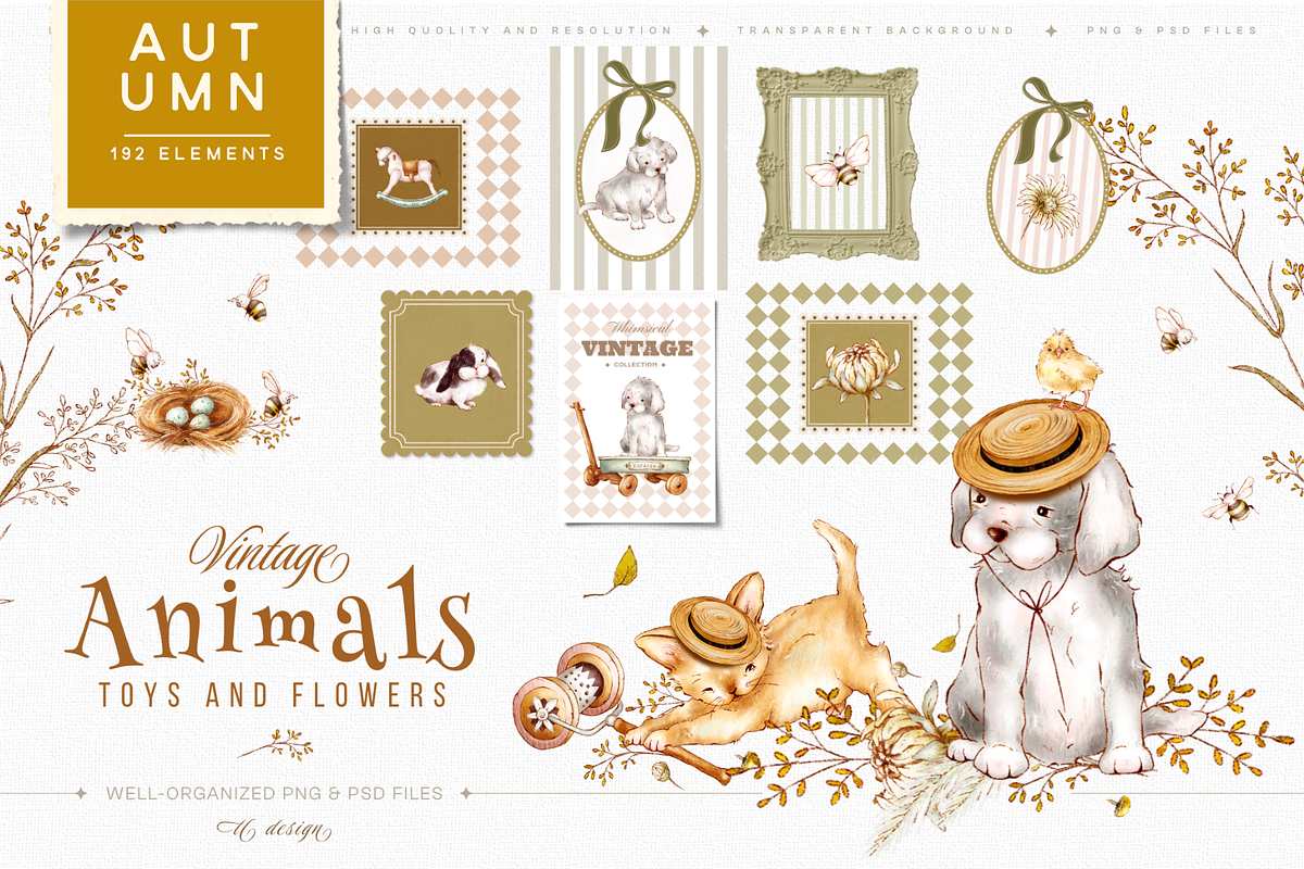 Four Seasons Animals Bundle, an Animal Illustration by TL Design (Photo 5 of 27)