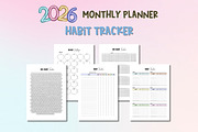 2026 Monthly Planner-Canva Template, a Templates & Theme by Adalin Shop (Thumbnail 8 of 12)