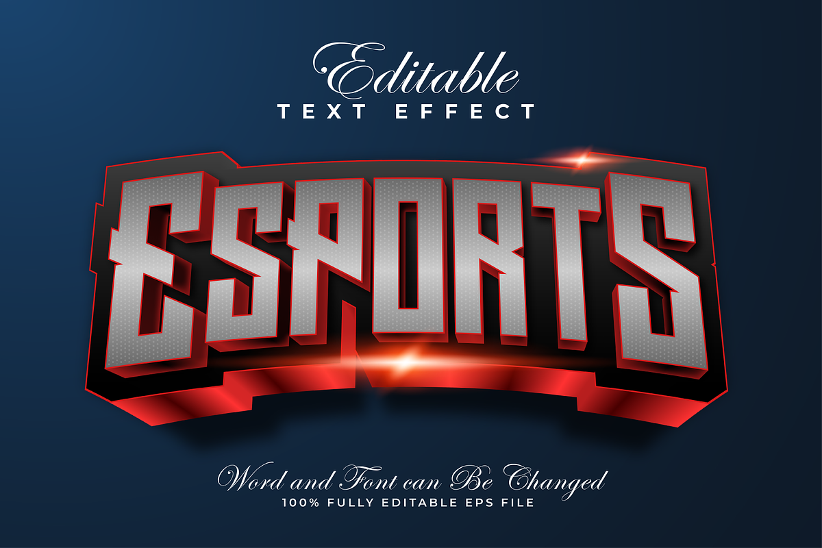 Esports 3D Text Effects Pack | EPS, a Layer Style Add-On by padilah_a (Photo 2 of 11)