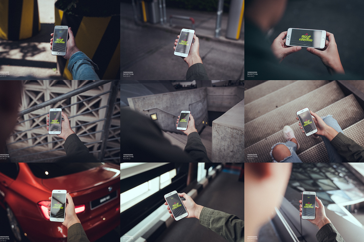42 in 1 Mockup PSD Bundle!, an iPhone Mockup by North&Nano (Photo 8 of 13)