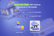 Finance 3D Icons, an Object 3D Model by Moonstd (Thumbnail 3 of 3)