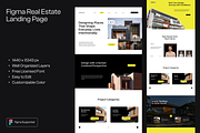 Figma Real Estate Landing Page, a Landing Page Template by Musara (Thumbnail 1 of 6)