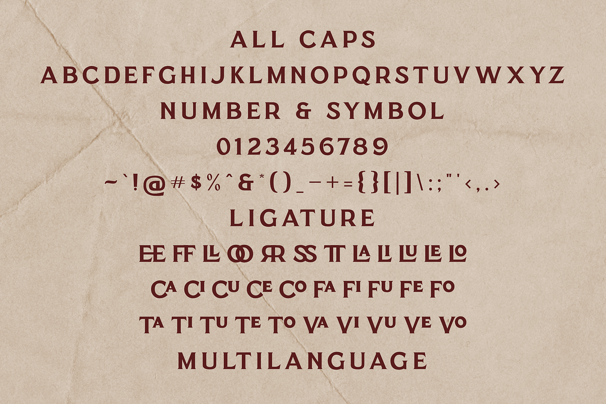 Clephons -Vintage Serif Display Font, a Serif Font by zamjumps (Photo 9 of 10)
