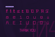 Kubicore | Techno Retro Display, a Sans Serif Font by gracetype_studio (Thumbnail 10 of 12)