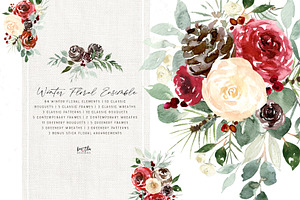 Winter Floral Ensemble