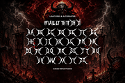 Daemon Sickness | Black Metal Font, a Blackletter Font by Denustudios (Thumbnail 12 of 12)