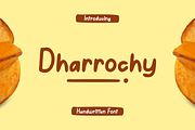 Dharrochy - Font, a Handwritten Font by artchiles_design (Thumbnail 1 of 5)