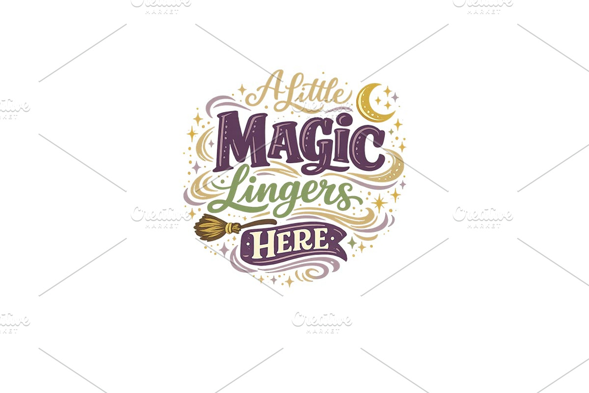A Little Magic Lingers Here Wall Art, a Background Graphic by LaseredNinja (Photo 1 of 3)